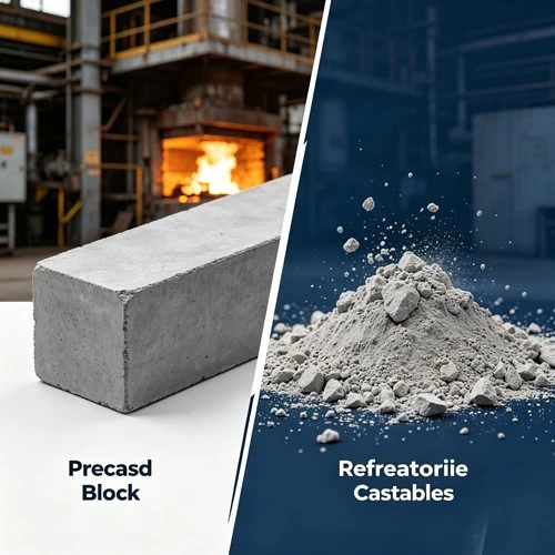 precast block vs refractory castables precast block vs refractory castables